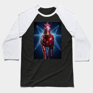 horse in iroman suit Baseball T-Shirt